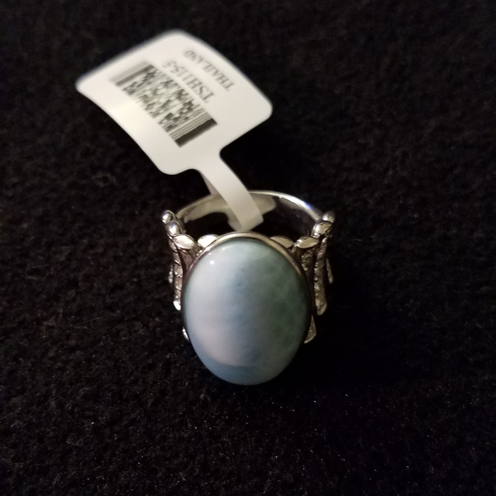 Larimar Sterling Silver Ring
